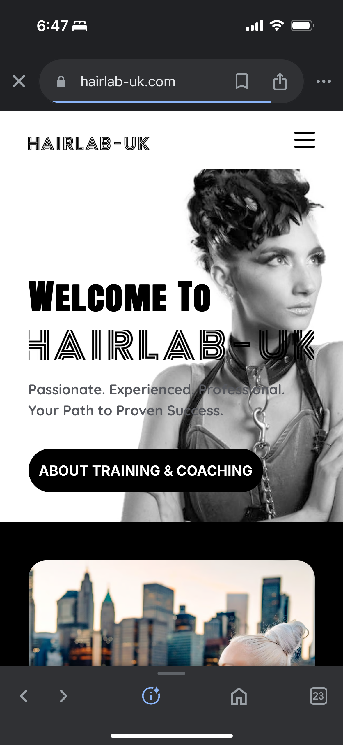 HAIRLAB-UK Mobile Responsive Web Design & Brand Preview - Stigma Marketing & Development