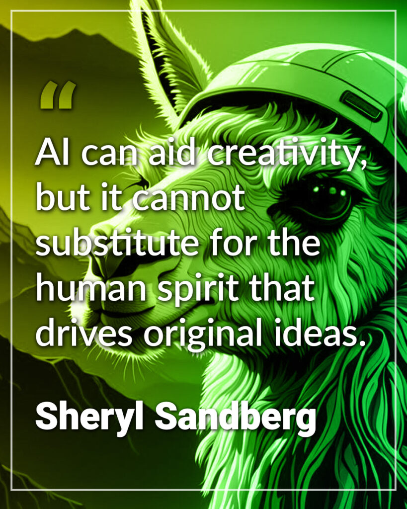 AI can aid creativity, 
but it cannot 
substitute for the 
human spirit that 
drives original ideas.