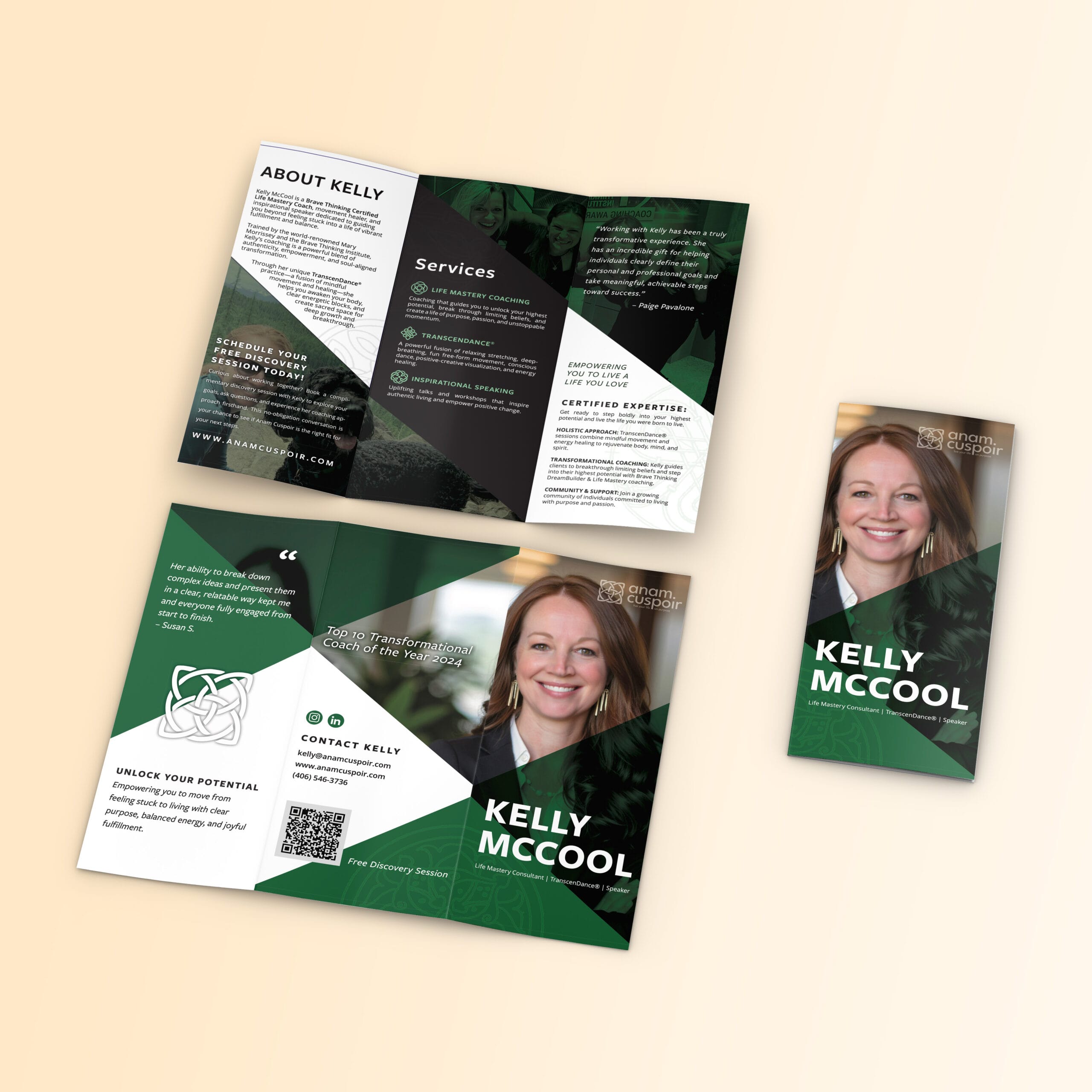 brochure design for Missoula business owner